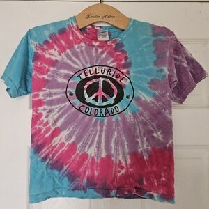 Telluride Colorado Women's Cotton Tye Dye T-shirt Size Small